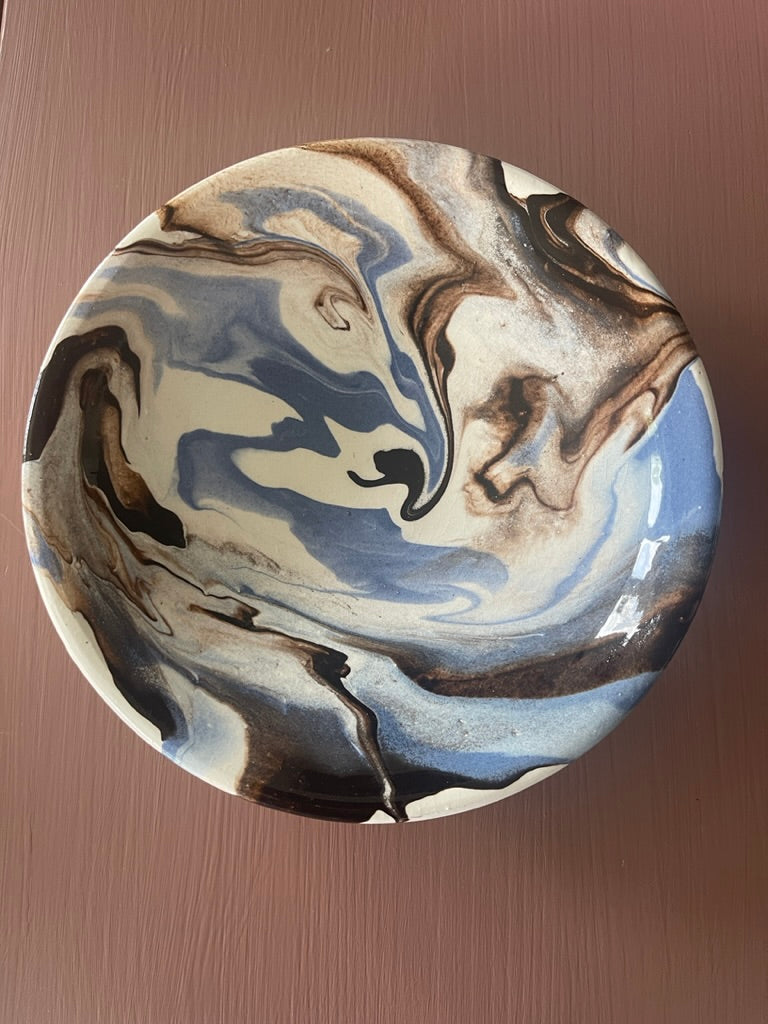 Marble Effect Ceramic Bowl