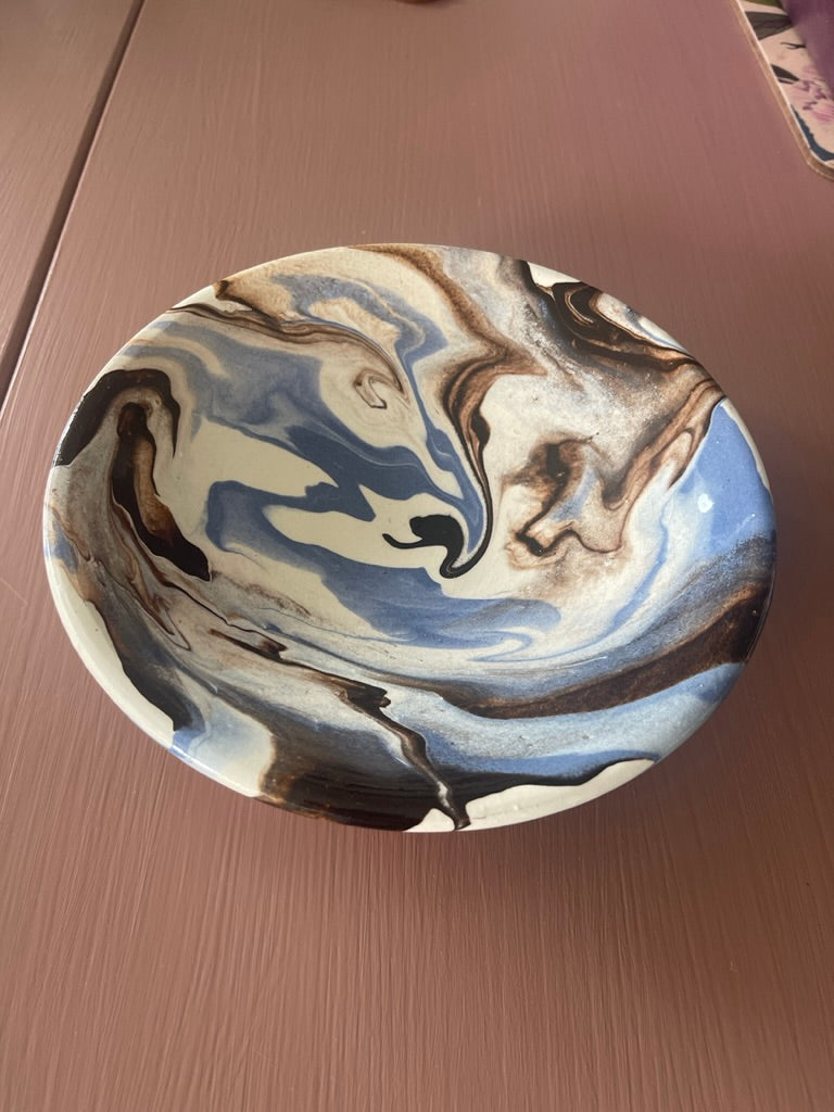 Marble Effect Ceramic Bowl